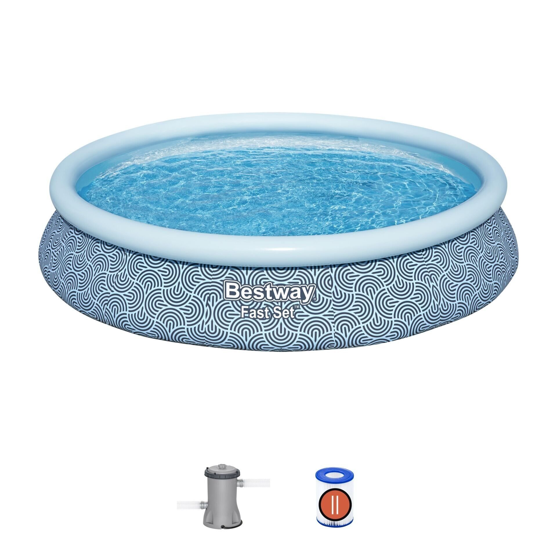 Bestway® 57313 Fast Set™ Çember Şişme Havuz Seti 4.57 m x 84 cm