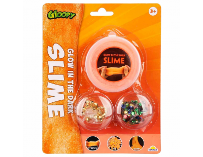 Gloopy Karanlıkta Parlayan Turuncu Slime