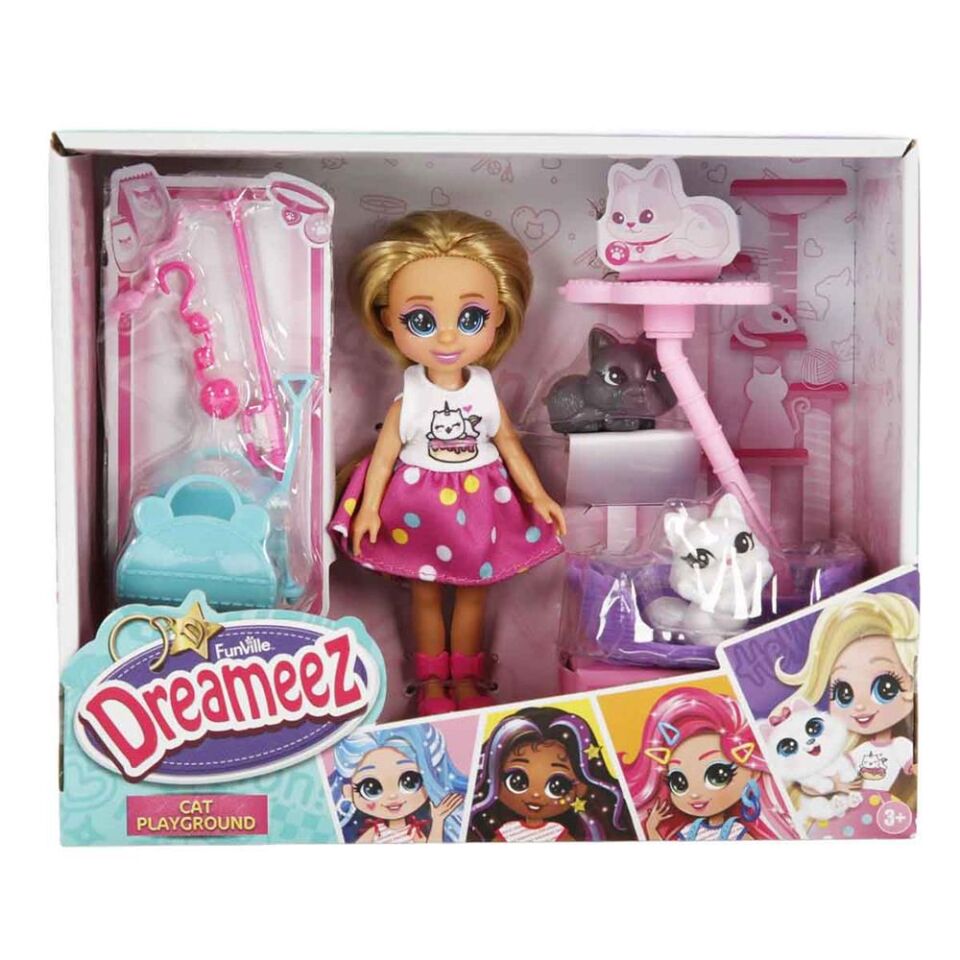 S01081125 DREAMEEZ MİNİ BEBEK VE KEDİ SETİ -SUN