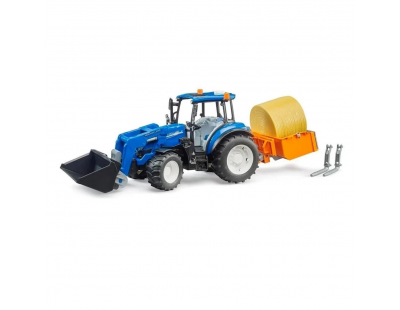 Bruder New Holland T5 120 Kepçeli Ataşman Setli