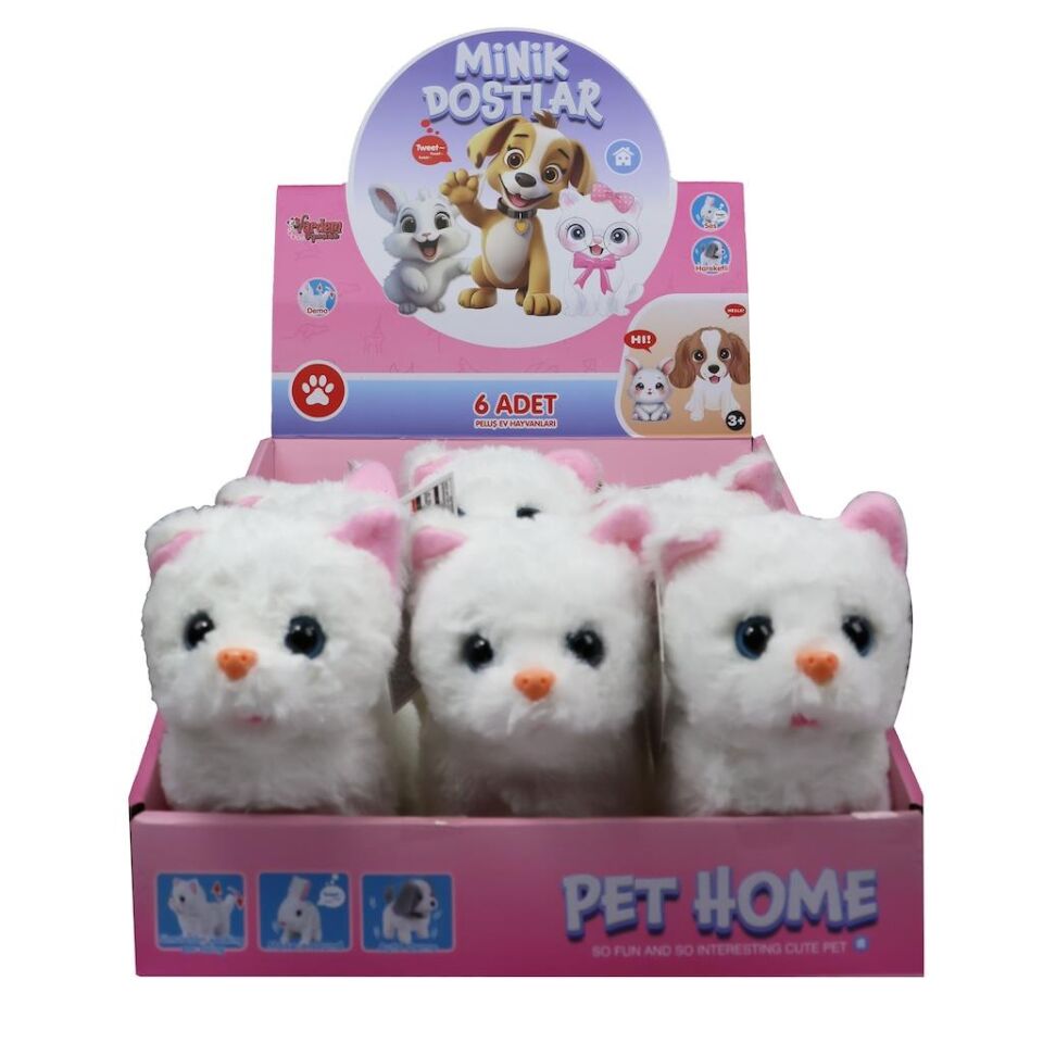 VRD10644 PELUŞ EVCİL KEDİ SESLİ VE HAREKETLİ-VRD