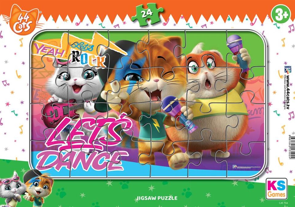 Ks Games 24 Parça Cats  Frame Puzzle