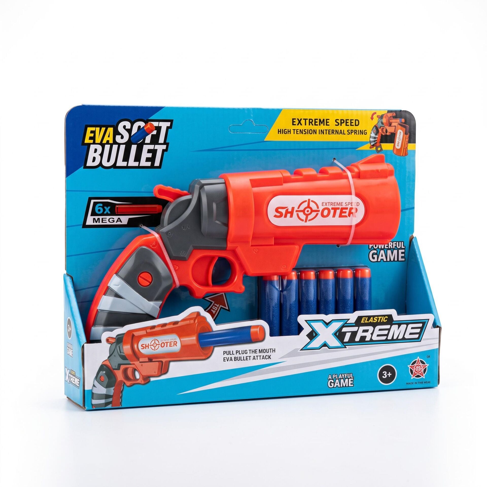 HY6022-1 SOFT BULLET GUN,2 ASSORTED- SÜNGER ATAN SİLAH