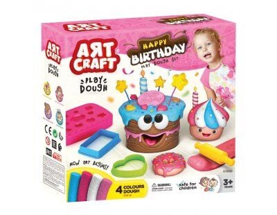 Art Craft Doğum Günü Oyun Hamuru Seti 10 Parça
