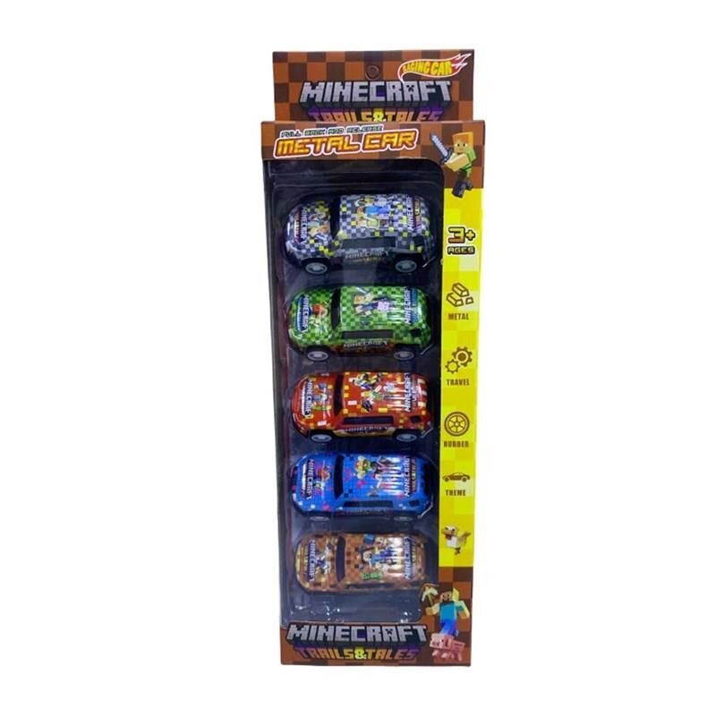 828-303 MİNECRAFTLI ÇEK BIRAK 5Lİ ARABA- HLT