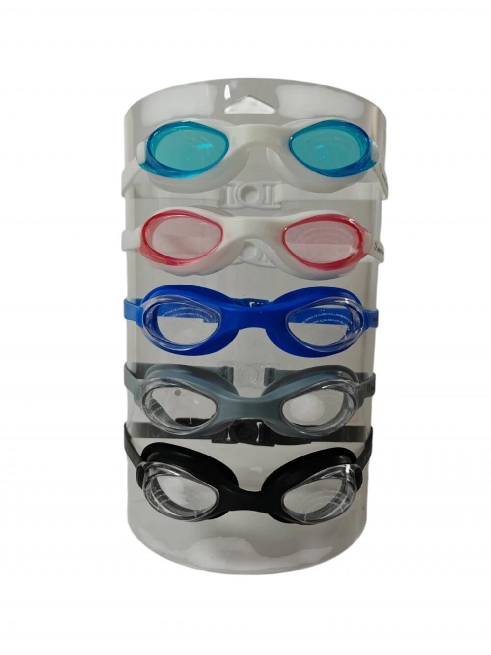 AF228 GÖZLÜK YÜZÜCÜ TPR ESNEK BURUN KUTULU -KZL