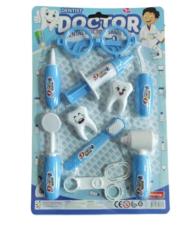 ERN-897 HEROES TOYS KARTELALI ERKEK DİŞÇİ SET -ERN
