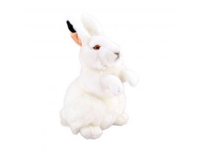 Beyaz Tavşan Peluş 28 cm