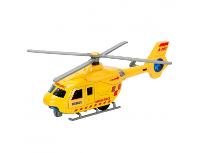 Maxx Wheels Sesli ve Işıklı Çek Bırak Die Cast Helikopter