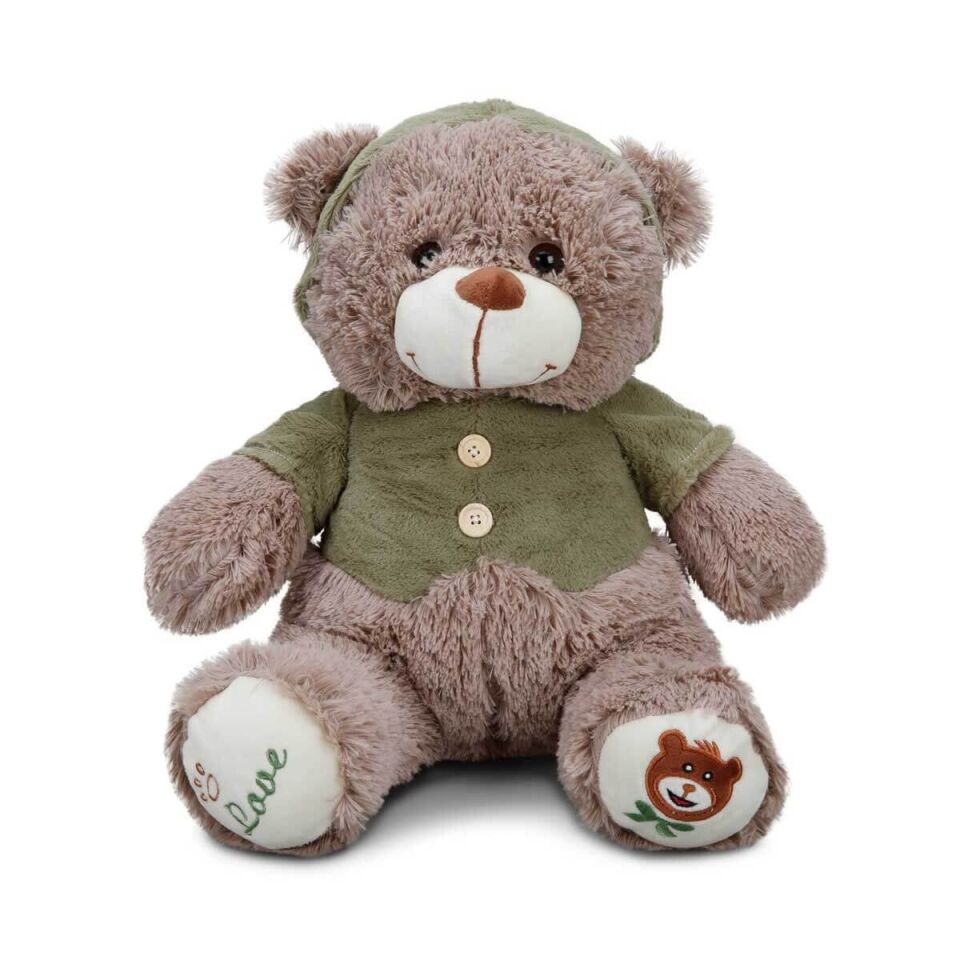 1014 Puffy Friends T Shirtlü Sevimli Peluş Ayı 43 cm