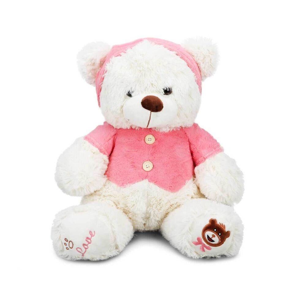 1014 Puffy Friends T Shirtlü Sevimli Peluş Ayı 43 cm