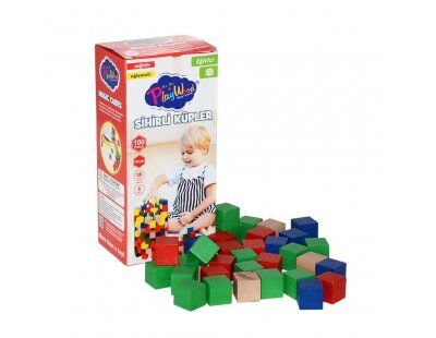 Playwood Ahşap 100 Parça Sihirli Küpler