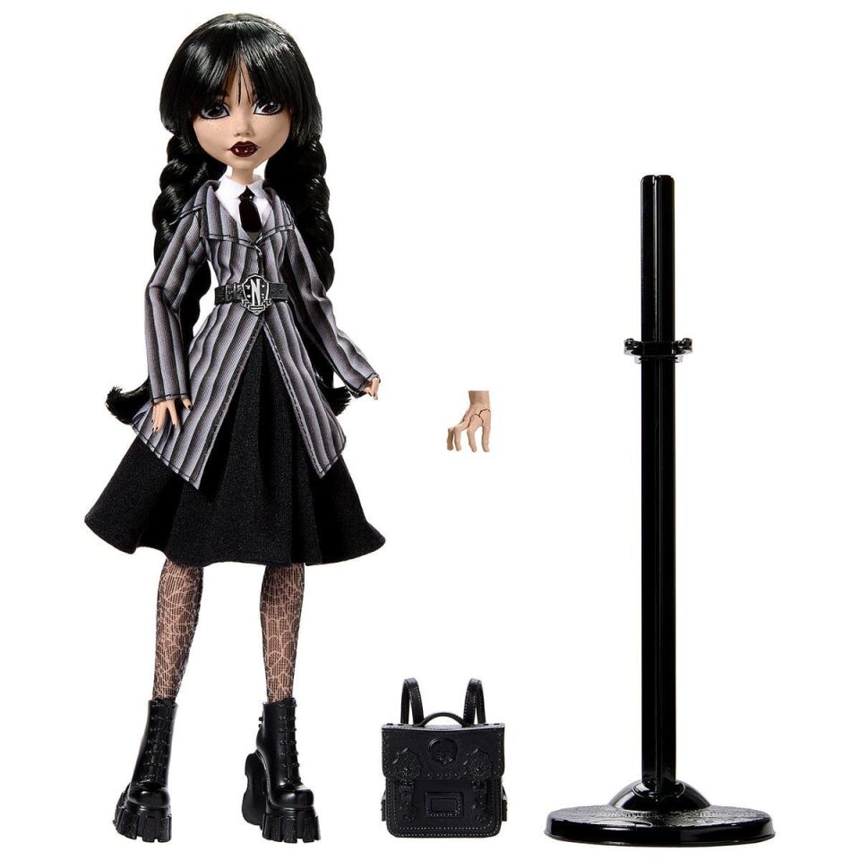 HXJ04 Monster High Wednesday Okul Üniformalı Bebek