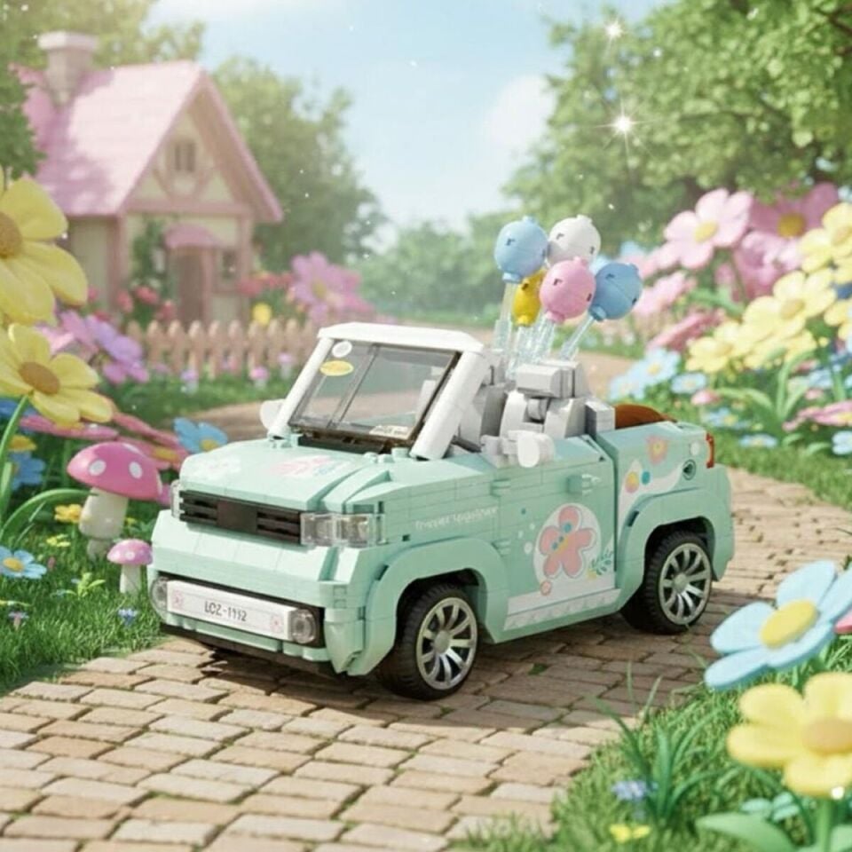 LZ-1132 LOZ BALON ARABASI YEŞİL 779 PARÇA BLOCK OYUNCAK