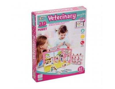 Veteriner Maket 3 Boyutlu Puzzle