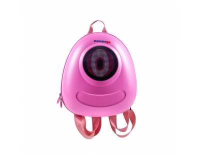 Zampago Big Eye Led Işıklı Çocuk Sırt Çantası Pembe