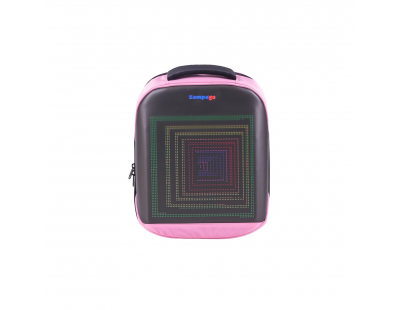 Zampago Urban Led Ekranlı Sırt Çantası-Pembe