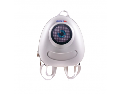 Zampago Big Eye Led Işıklı Çocuk Sırt Çantası-Beyaz