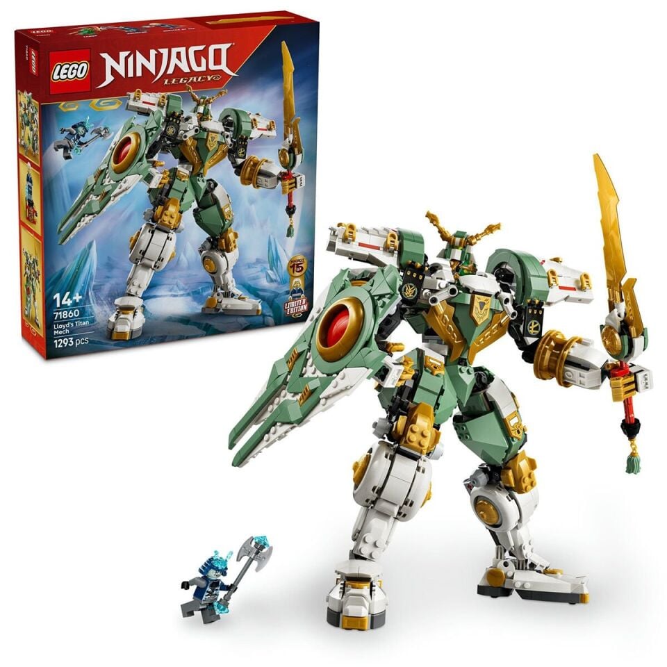 71860 Lego NinjagoLloyd'un Titan Robotu 15.Yıl Limited Eddition 1293 prç+14 yaş