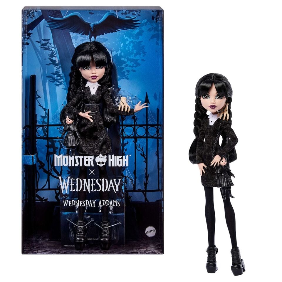 JNJ91 Monster High Wednesday Addams Bebek