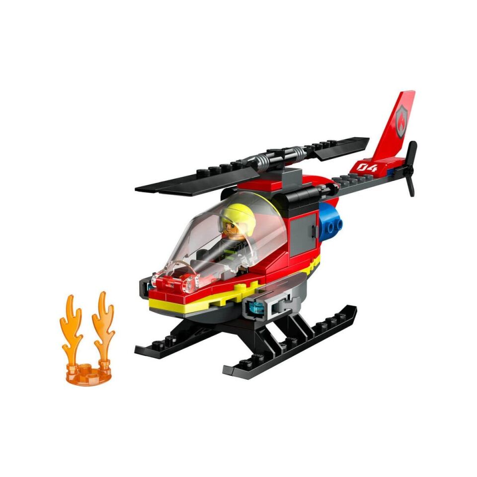60411 Lego City İtfaiye Kurtarma Helikopteri 85 parça +5 yaş