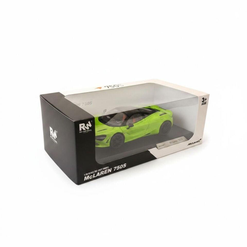 RW8818 1:18 MCLAREN 750S ÇEK BIRAK ARABA LİSANSLI METAL MODEL ARABA
