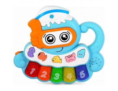 Minibo Sesli ve Işıklı Piyanolu Ahtapot