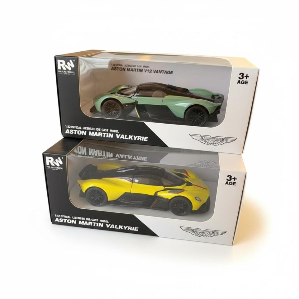 RW8132 1:32 ASTON MARTON VALKYRIE ÇEK BIRAK METAL MODEL ARABA