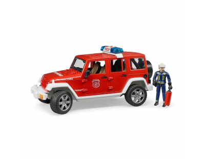 Bruder Jeep Wrangler Rubicon İtfaiye Aracı Ve İtfaiyeci BR02528