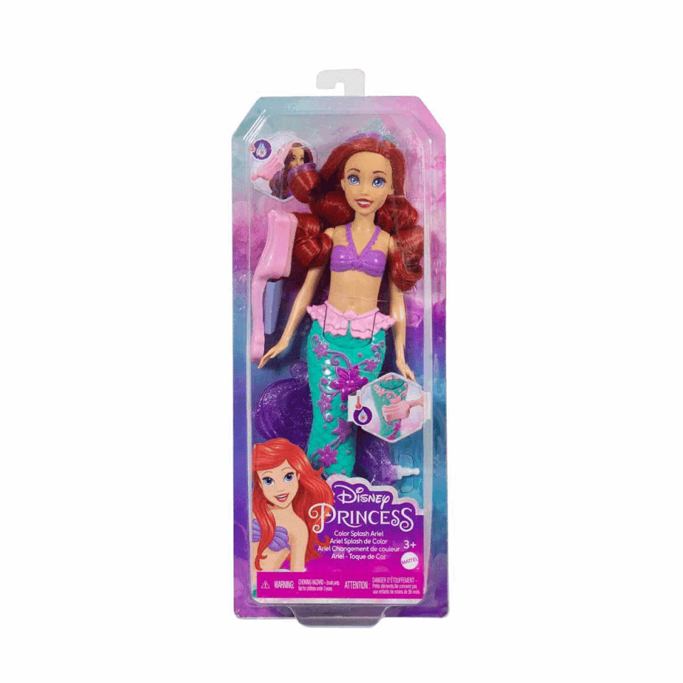 HLW00 Disney Prensesleri Muhteşem Renk Değiştiren Saçlı Deniz Kızı Ariel - Erkol Özel Fiyatlı Ürün