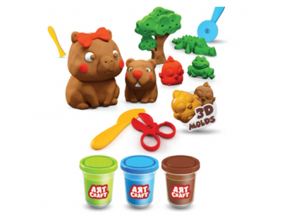 Art Craft Capybara Play Dough Set 168 gr