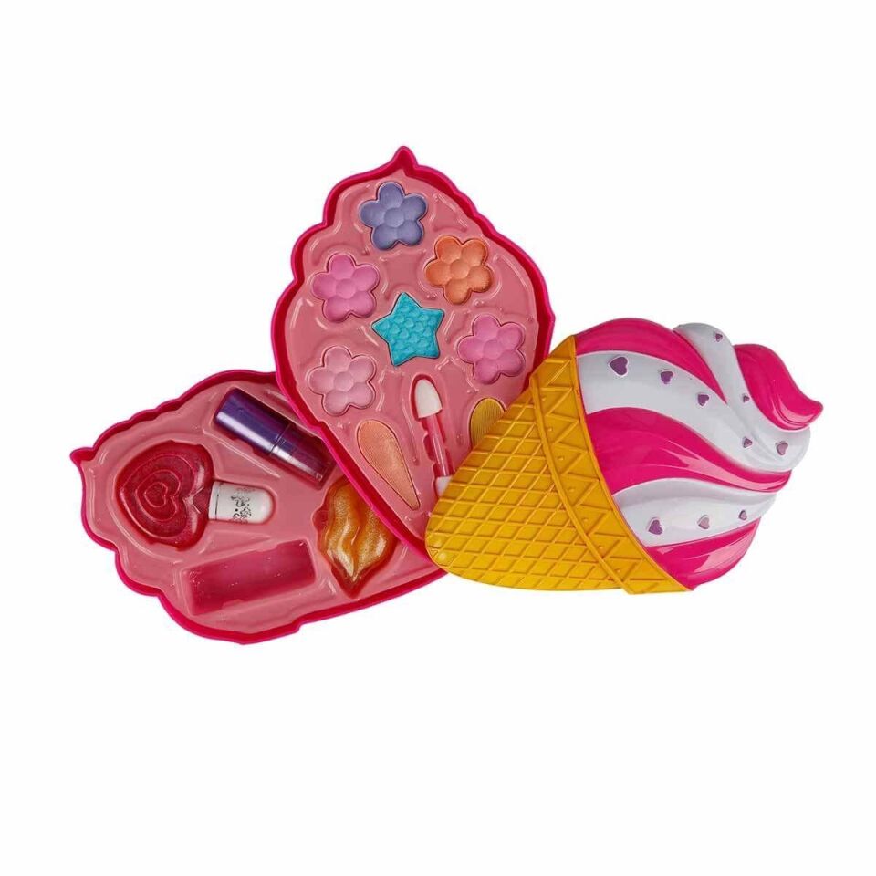 Pretty Pinky Dondurma Şekilli İki Katlı Makyaj Güzellik Seti 2595