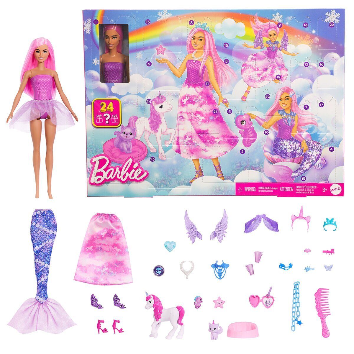 Barbie Fantasy Advent Calendar 24'lü Süpriz Kutu JFL66