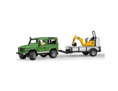 Bruder Land Rover Arazi Aracı Ve Jcb Mini Kazıcı BR02593