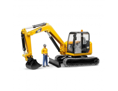 Bruder Cat Mini Ekskavatör Ve İnşaat İşçisi BR02466