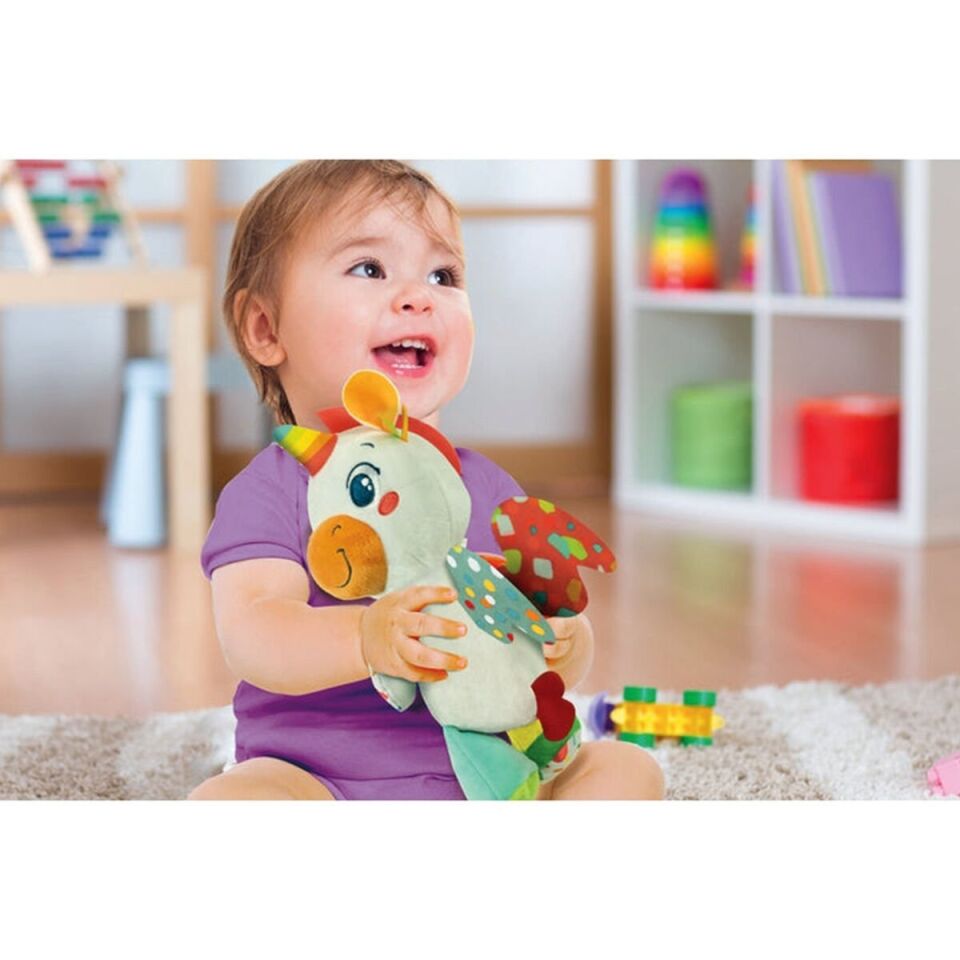 17846 Baby Clementoni - Tek Boynuzlu At Peluş Oyuncak