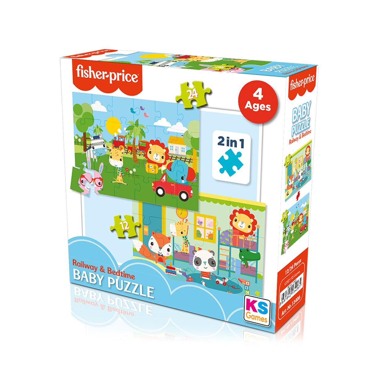 Fisher Price 2 in 1 Railway Bedtime Puzzle 13406