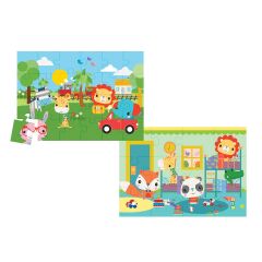 Fisher Price 2 in 1 Railway Bedtime Puzzle 13406