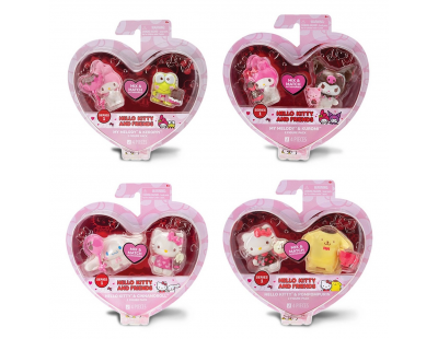 Hello Kitty Kalpten Kalbe 2'li Figür Seti