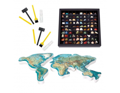 Dünyanın Kayaları ve Mineralleri Araştırma Seti 3D Puzzle