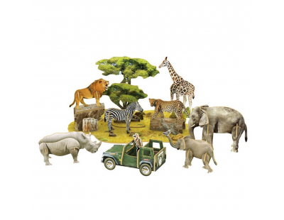 CubicFun National Geographic Kids 3D Puzzle Afrika Yaban Hayatı