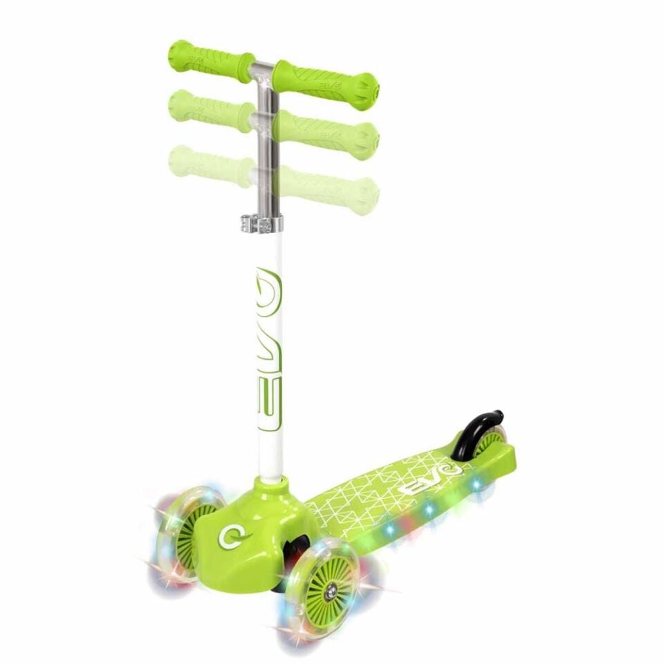 EVO SCOOTER 3TKR IŞIKLI MAX 50KG YEŞİL