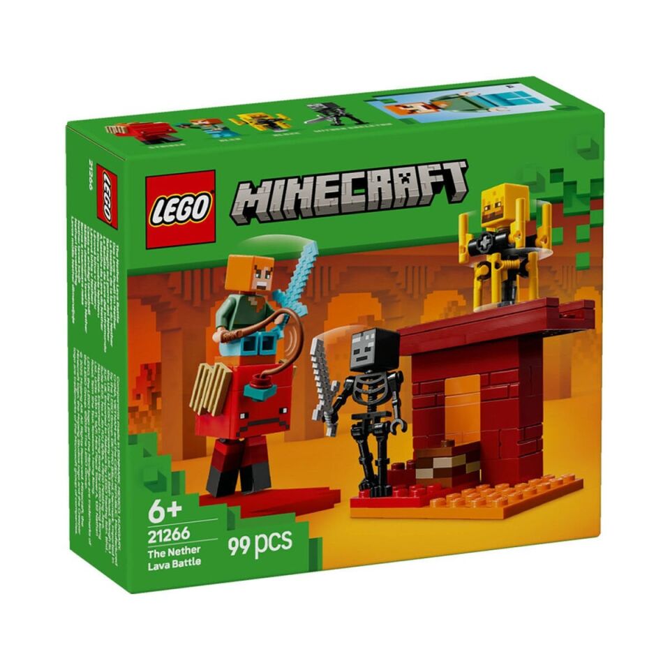 21266 Lego Minecraft Nether Lav Savaşı 99 parça +6 yaş