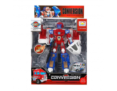 1:24 Sesli ve Işıklı Dönüşebilen Robot 22 cm