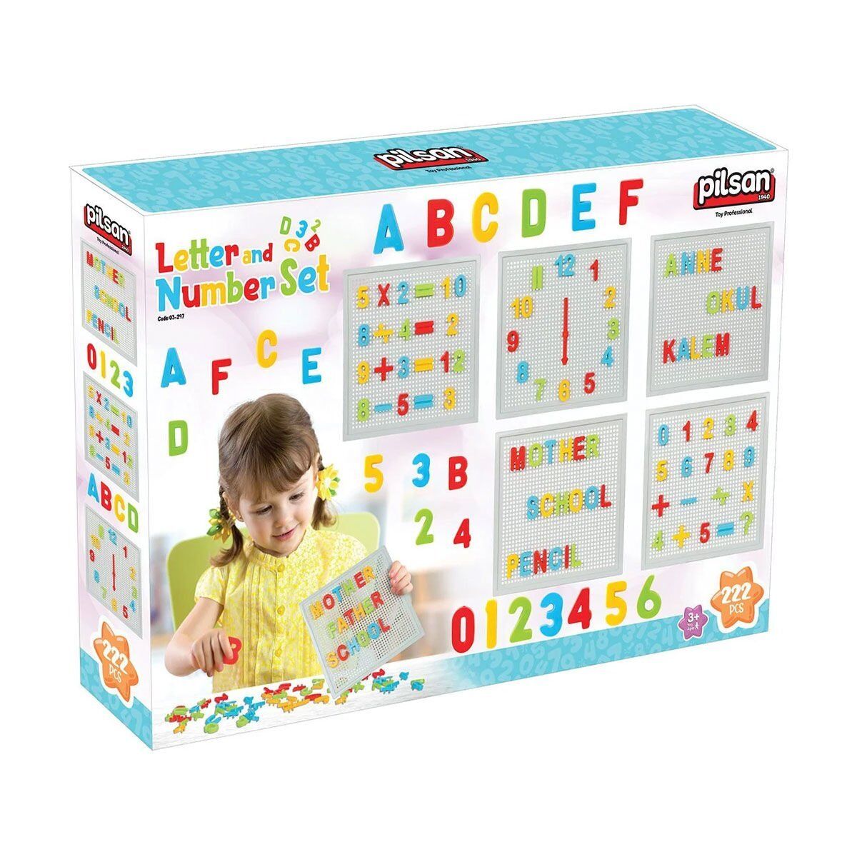 Pilsan 03-297 Harf ve Rakam Seti