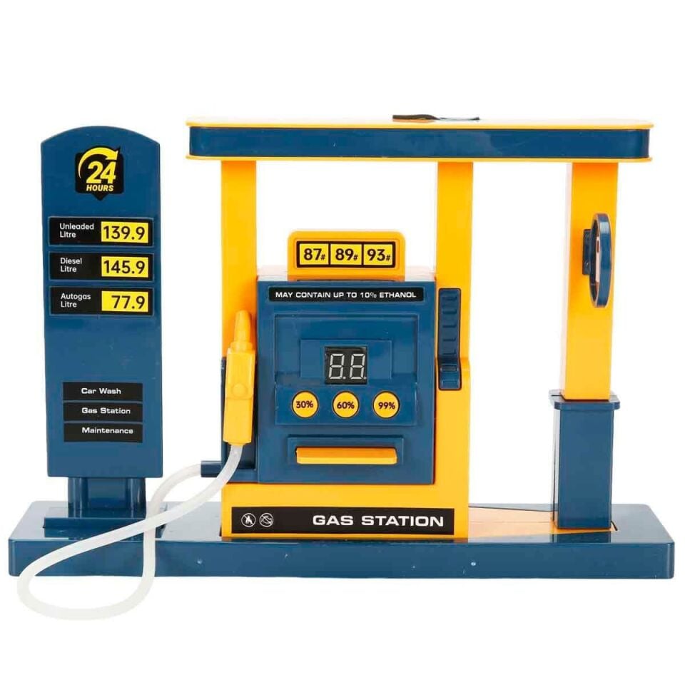 41627 SUN-ZHC-CRN-RC ARABA BENZİN İSTASYONLU DUMAN PÜSK 2 4GHZ SES IŞIK