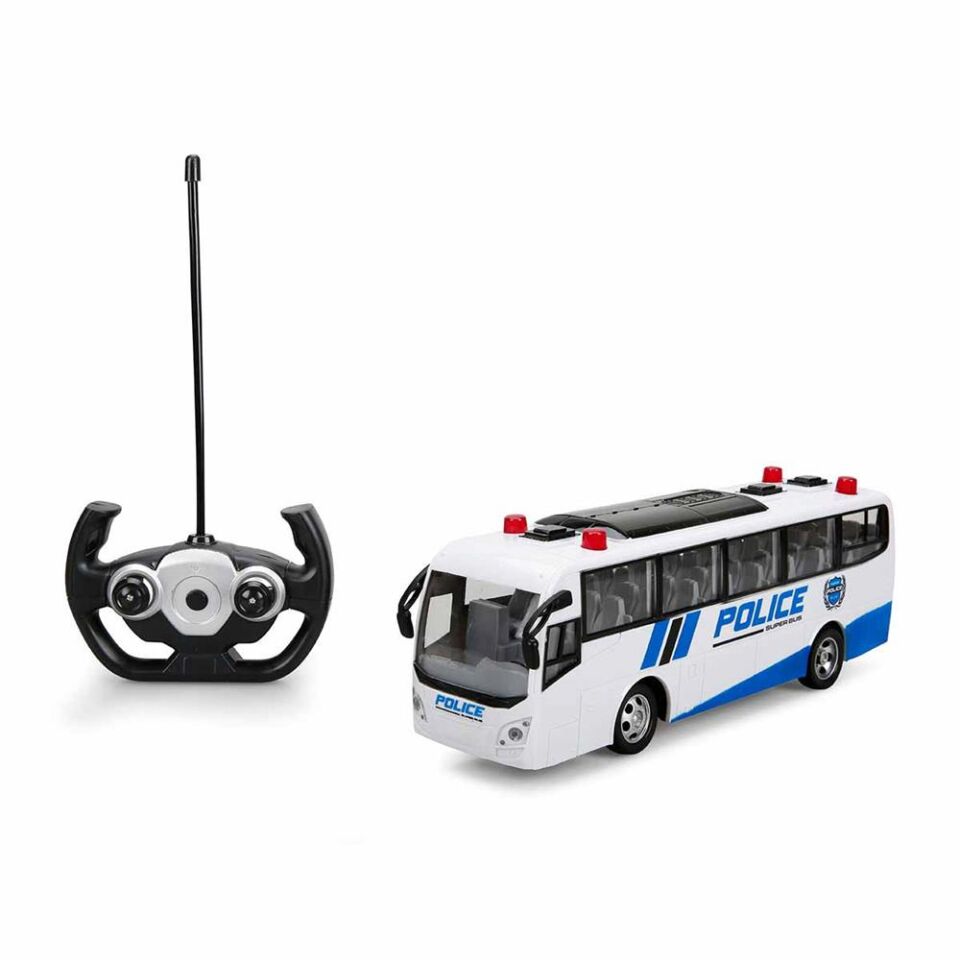 Suncon Uzaktan Kumandalı Işıklı Polis Otobüsü 30 cm