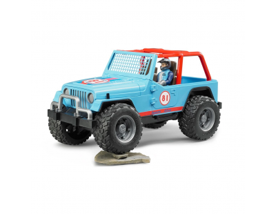 Jeep Cross Mavi Safari Aracı Ve Kasklı Pilotu